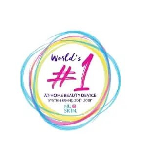 Das #1 Beauty-Device-System von Nu Skin für zu Hause, mit lebendigen konzentrischen Kreisen in Pastelltönen.