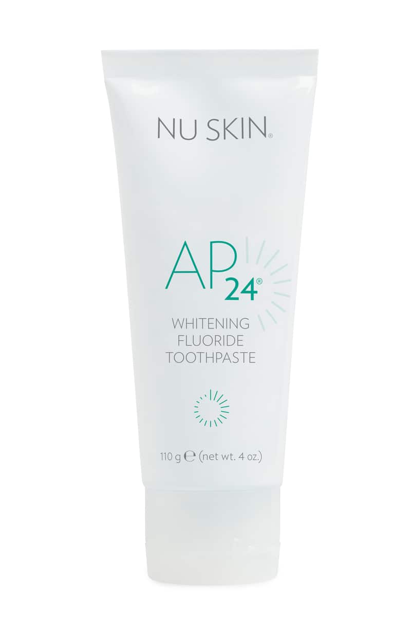 AP 24 whitening fluoride toothpaste tube, 110g, on white background
