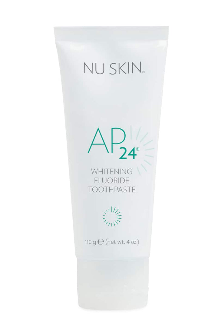 AP 24 whitening fluoride toothpaste tube, 110g, on white background