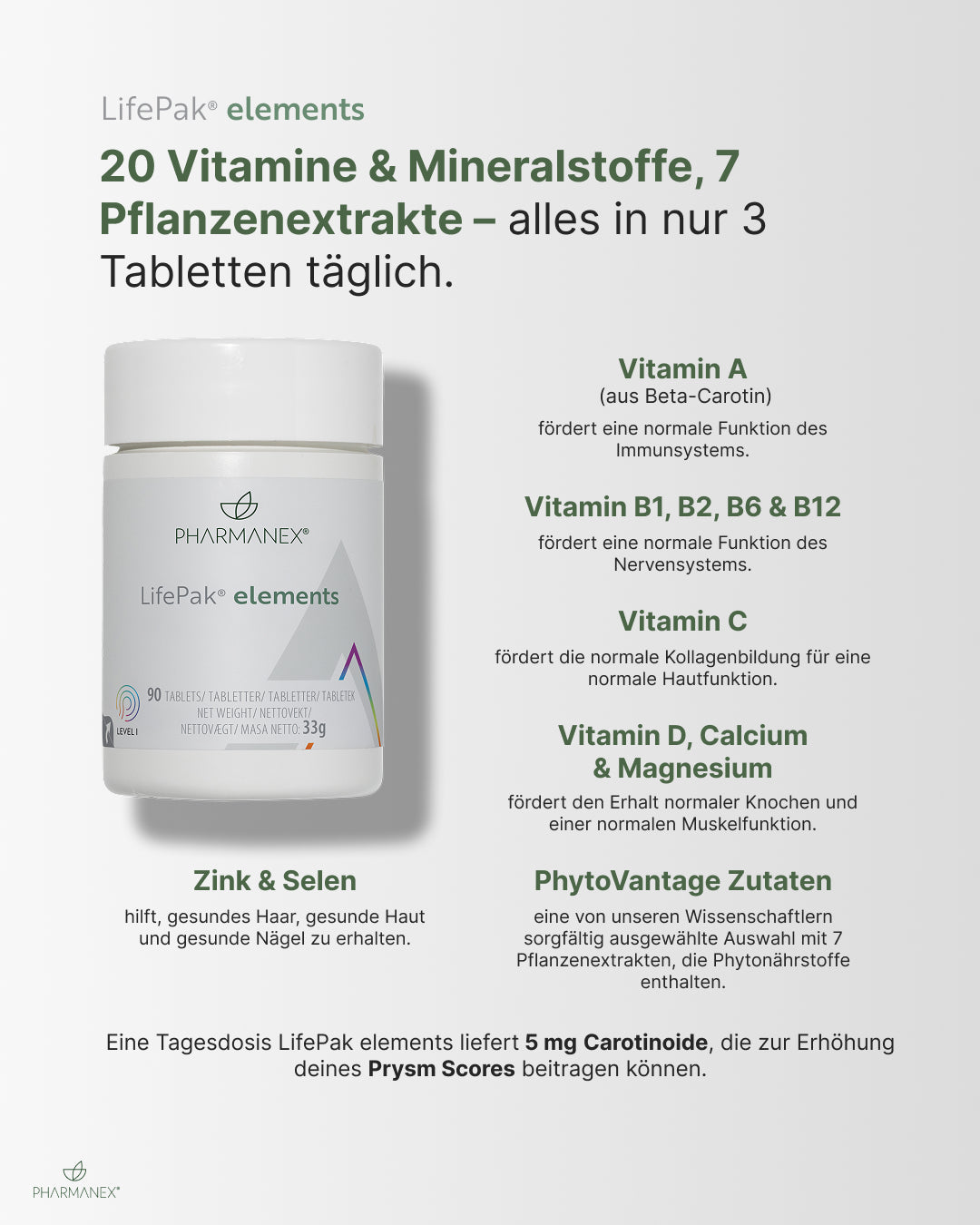 LifePak Elements – Vorteile