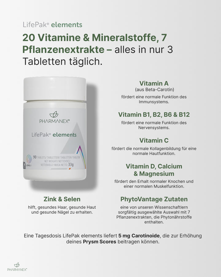 LifePak Elements – Vorteile