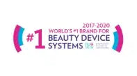 Rosa und weißes Grafik-Logo für das #1 Beauty-Gerätesystem.